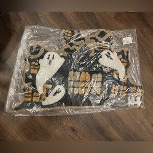 Home Company Ghost Patterned Bath Rug Halloween Holiday Spooky Mansion Rug NWT